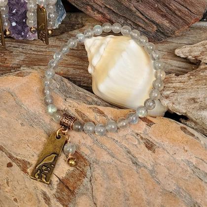 Labradorite Natural Healing Gemstone Bracelet With..
