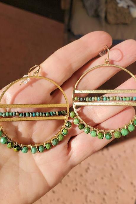 Turquoise Natural Healing Gemstone Earrings